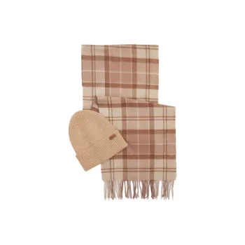 BARBOUR Lambswool Knit Scarves Women's Pink