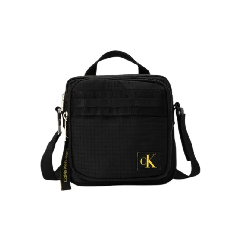 CALVIN KLEIN Fabric One Shoulder Handbag Men's Black-0