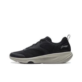 LiNing Lan Guang Shock Absorbers Slip Resistant, Abrasion Resistant, Breathable Low Top Training Shoes Men's Black