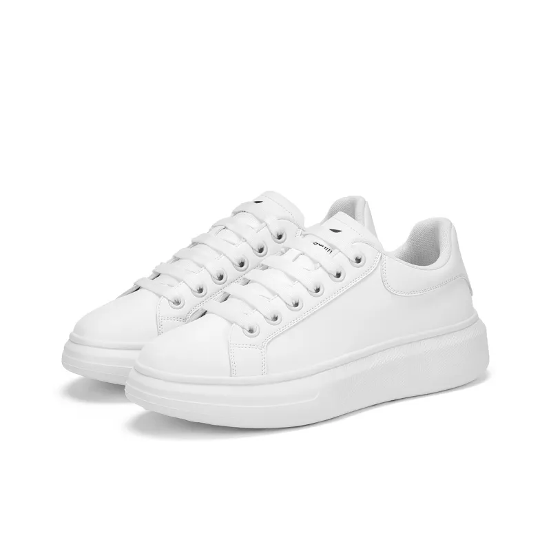 RED DRAGONFLY Small White Shoes Lightweight And Breathable Low Top Casual Shoes Men's White Black-2