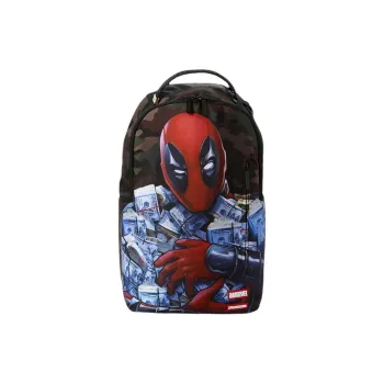 SPRAYGROUND Polyester Backpack Men's Army Green & Multicolor