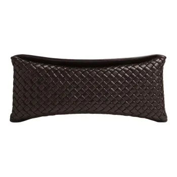 Bottega Veneta Lambskin Clutch Women's Dark Brown