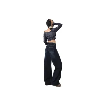 YINLEI Jeans Women's Blue Gray