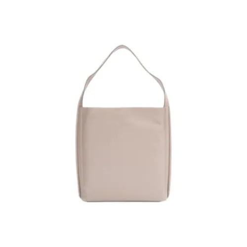 CALVIN KLEIN Synthetic Material Handbag Shoulder Bag Medium Size Women's Litchi White