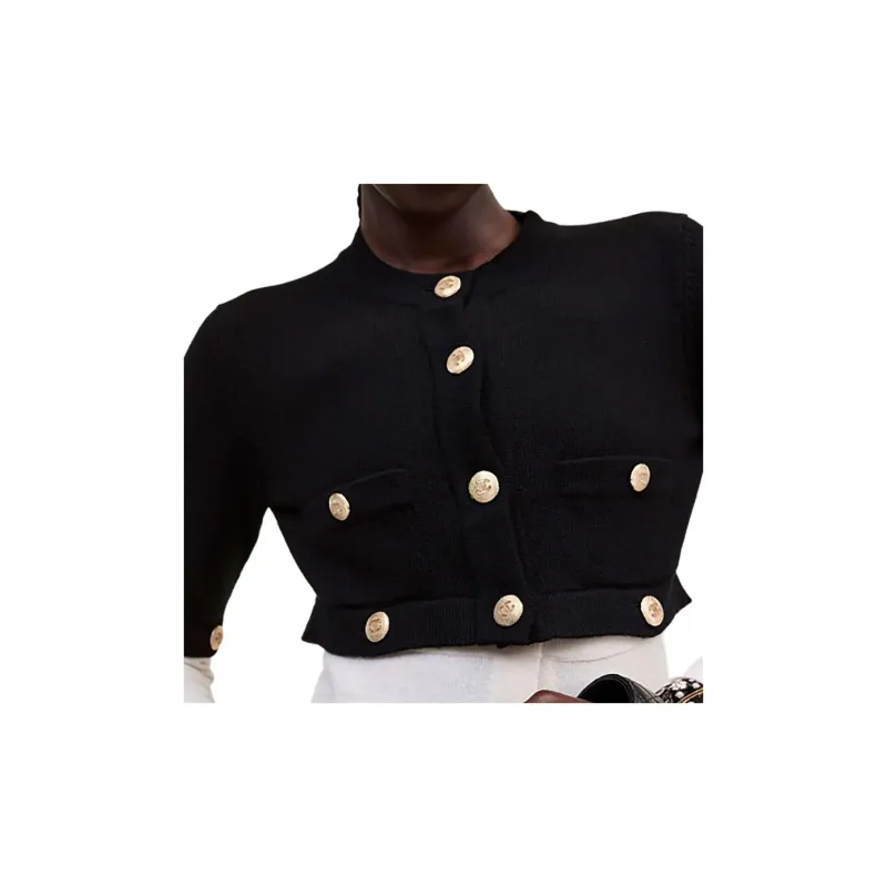 CHANEL SS22 Cashmere Sweater Women's Black-3