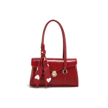 PAYOT Microfiber Synthetic Leather One Shoulder Handbags Regular Women's Burgundy