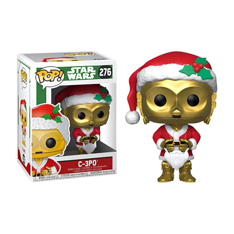 Funko POP Star Wars Holiday Edition C 3PO Chibi Figures-2