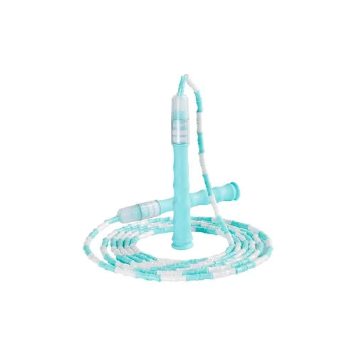 Deli Aerobic Fat Reduction Non Countable Jump Ropes Kids PVC Rope PP Controller 2.8m Blue