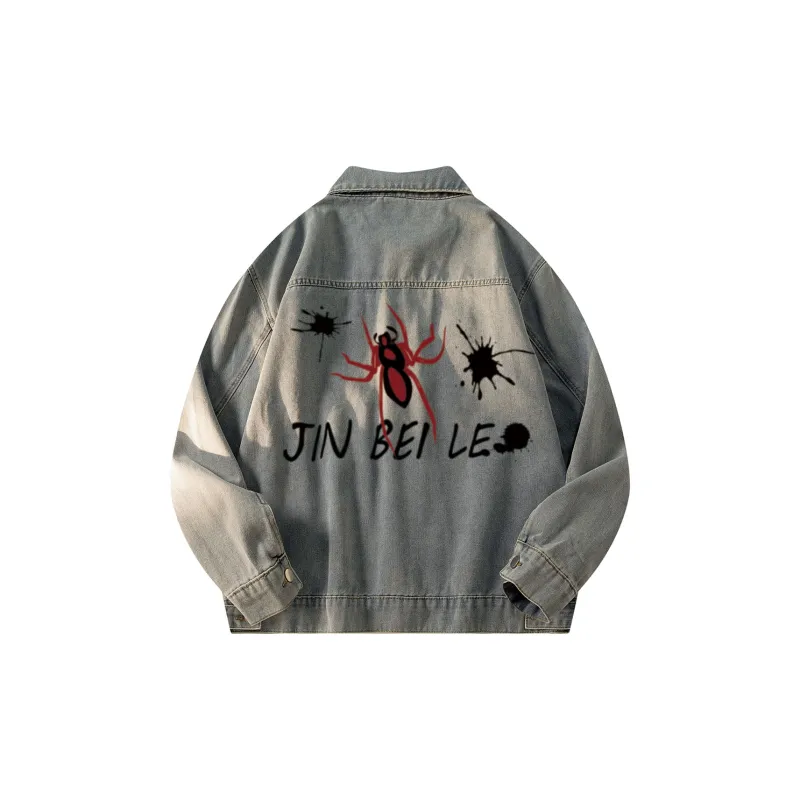 JINBEILE Denim Jackets Unisex-5