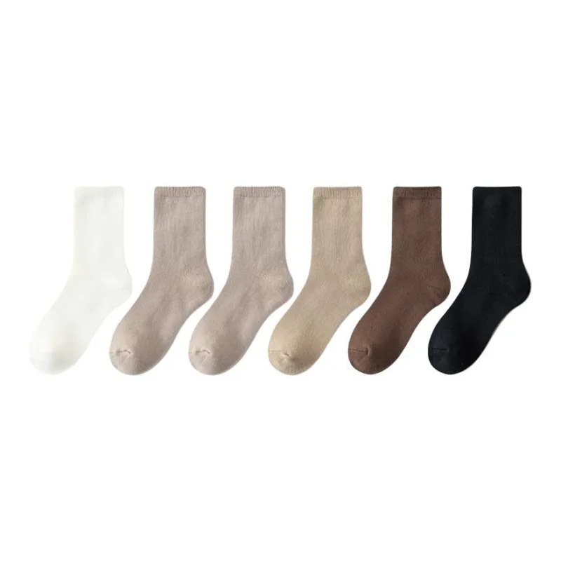 MIIOW Mid Calf Socks Men's 6 Pack-3
