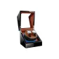 2 Watch Slots with Brown Inner Strap