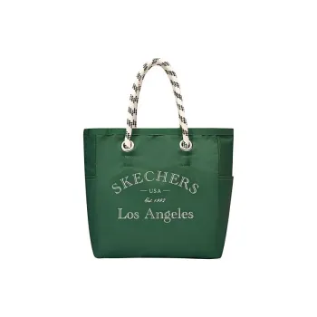 Skechers LeSportsac Collaboration Fabric Tote Bag, Shopping Bag, Shoulder Bag, Handbag Tubas Unisex Dark Green
