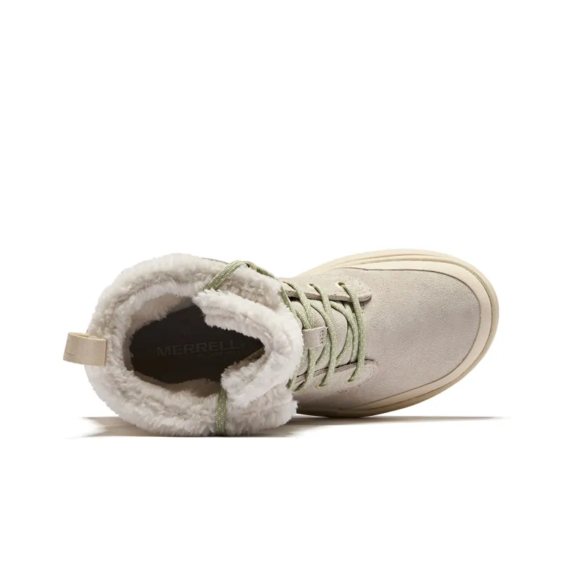 MERRELL Slip Resistant Thermal Mid Top Outdoor Shoes Women's Light Gray-2