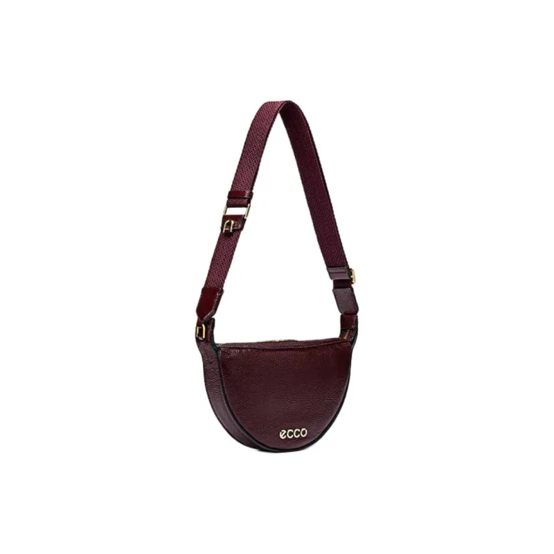 Ecco Cow Leather Crossbody Bag, Shoulder Bag Regular Women's Dark Burgundy-1