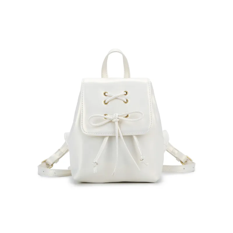 UNITE STAR PU Backpack Regular Women's Pearl White/Pearl Pink/Black/Silver-23
