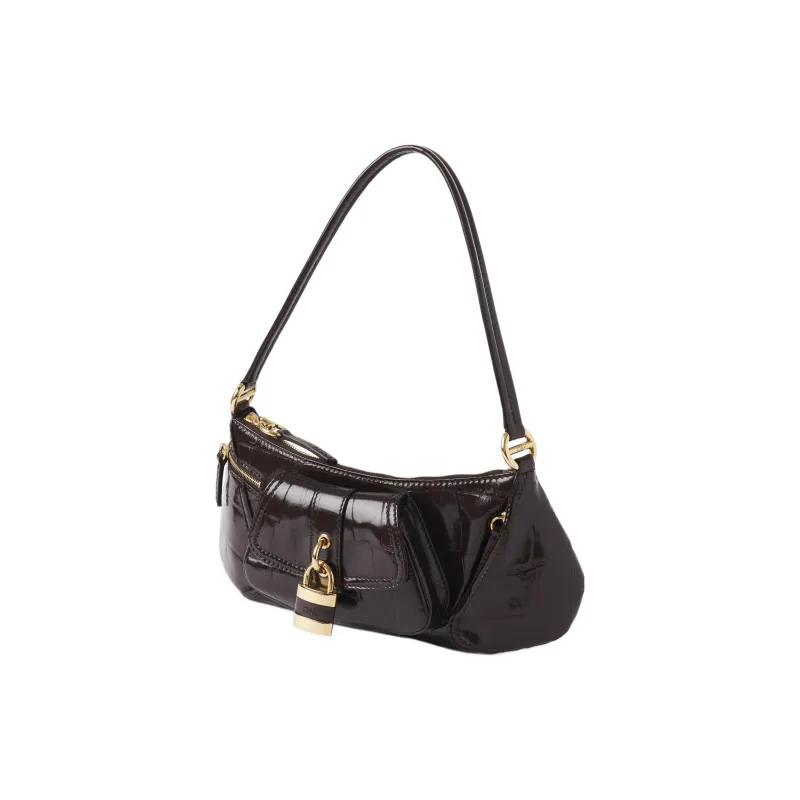 Chloe Calfskin One Shoulder Handbags Women's Cor Brown-1
