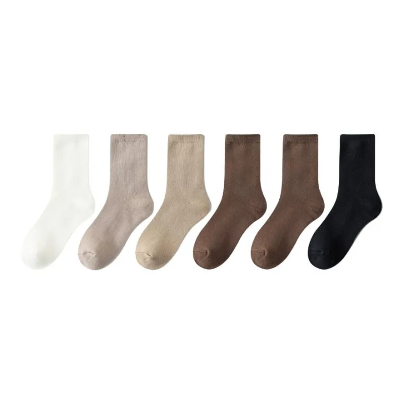 MIIOW Mid Calf Socks Men's 6 Pack-1