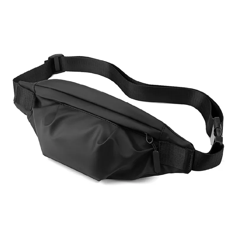 FOXER Fabric Zip Closure Crossbody Bag With Cell Phone Pouch Regular Men's Black-4