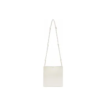 JIL SANDER Tangle Logo Embossed Medium Crossbody Bag