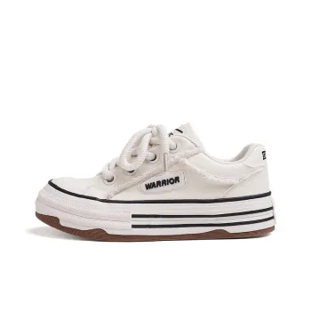 Warrior Non slip Wear resistant Shock Absorption Low Top Skateboard Shoes Women's Beige