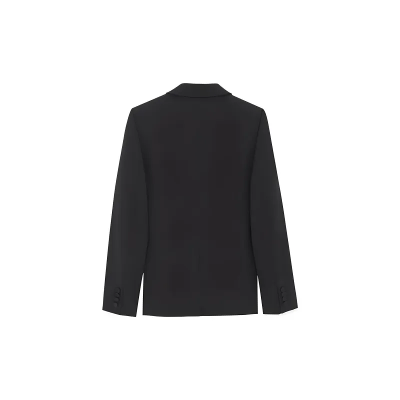 SAINT LAURENT FW23 Business Suit Coat Men's Black-1