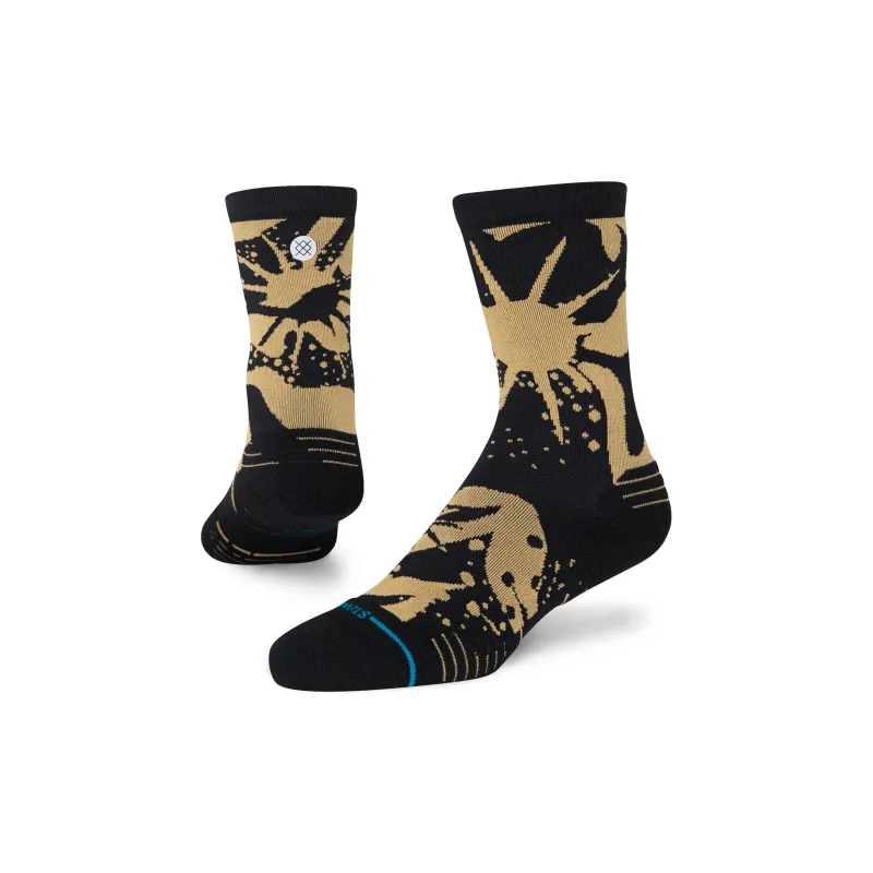 Stance Mid Calf Socks Unisex 1 Pack Black Gold-0