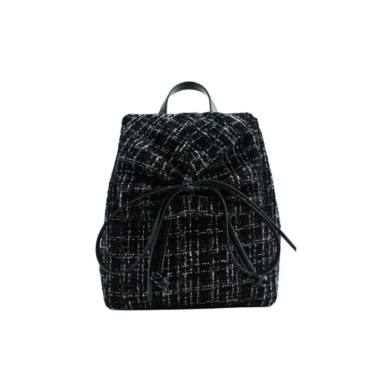 ZARA Polyester Backpack Women's Black-0