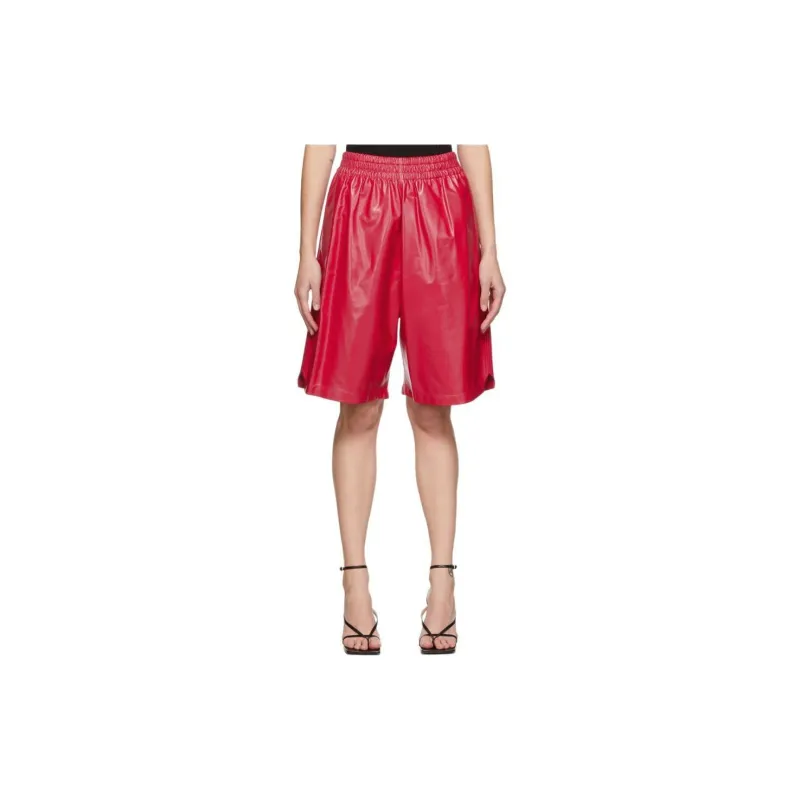 Bottega Veneta SS22 Casual Shorts Women's Red-7