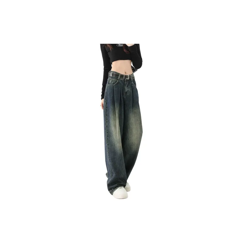 YINLEI Jeans Women's Vintage Green-0