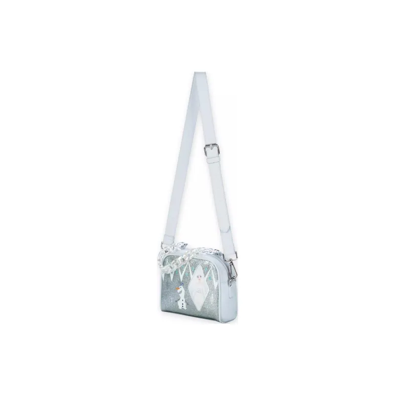 Disney Frozen Series Polyurethane Handbag Shoulder Bag Crossbody Bag Kids' Blue-2