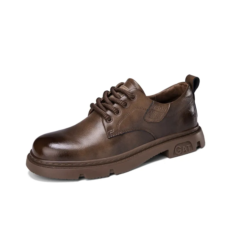 ARTHURBUILL Men's Casual Shoes Men Low Top Black, Khaki, Red Brown-13