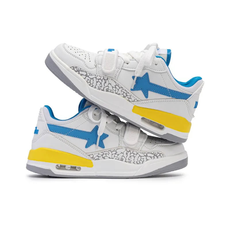 WELKIN&WZWJ Gift Box Set Slip Resistant Low Top Skateboard Shoes Unisex Lunar Yellow-4