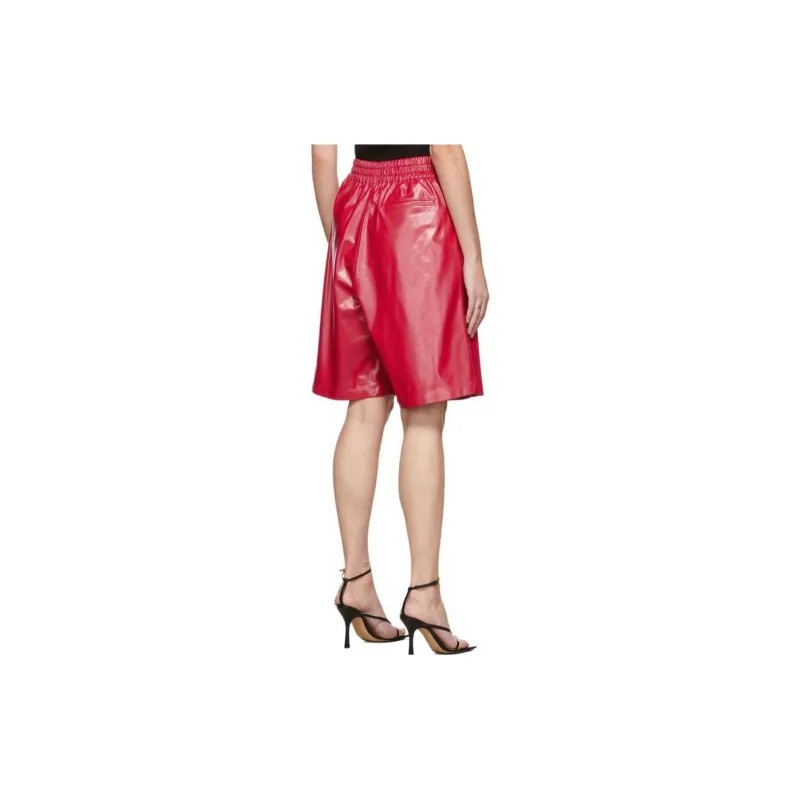 Bottega Veneta SS22 Casual Shorts Women's Red-8