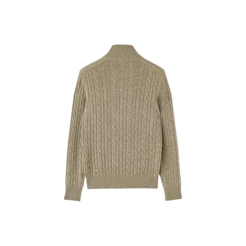 Loro Piana Zipped Turtleneck Knitted Sweater-1