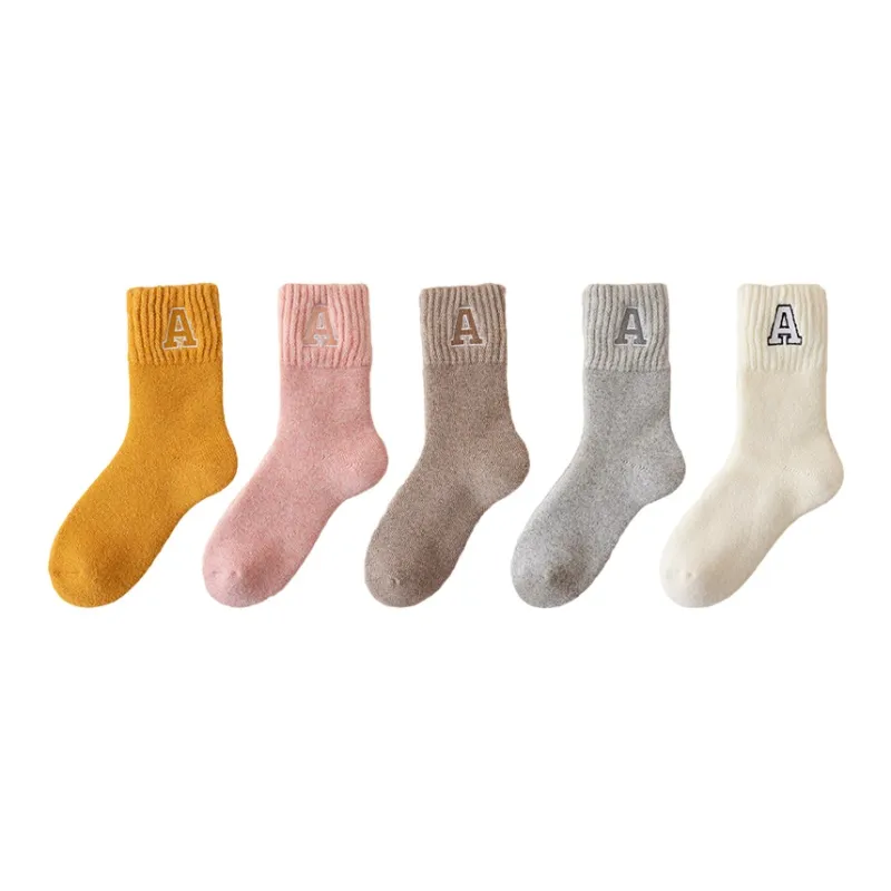 MIIOW Mid Calf Socks Women's Combo Set-5
