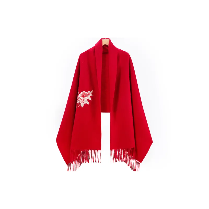 Shanghai Story Sheep Wool Knit Scarves Women's-4