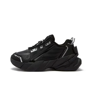 FILA FUSION TI 22 Abrasion Resistant Low Top Casual Shoes Women's Black