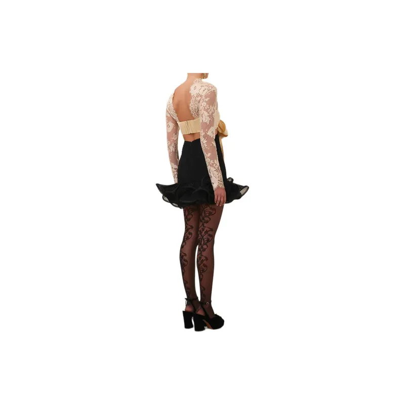 Zimmermann Illustration Flounce Cut Out Mini Dress-2