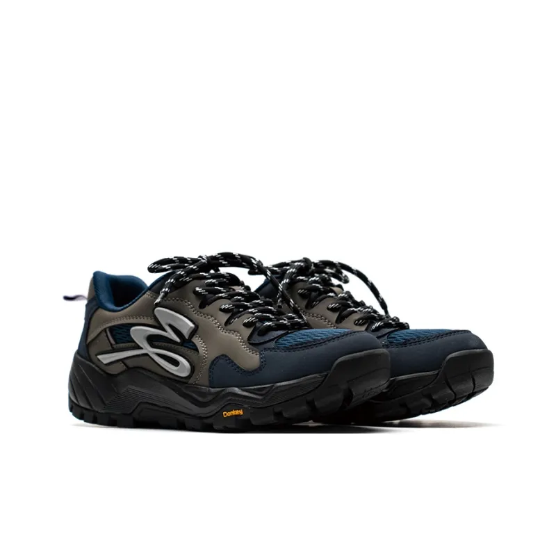 Mule Donkey Durable Breathable Lightweight Low Top Chunky Sneakers Unisex Blue Gray-2