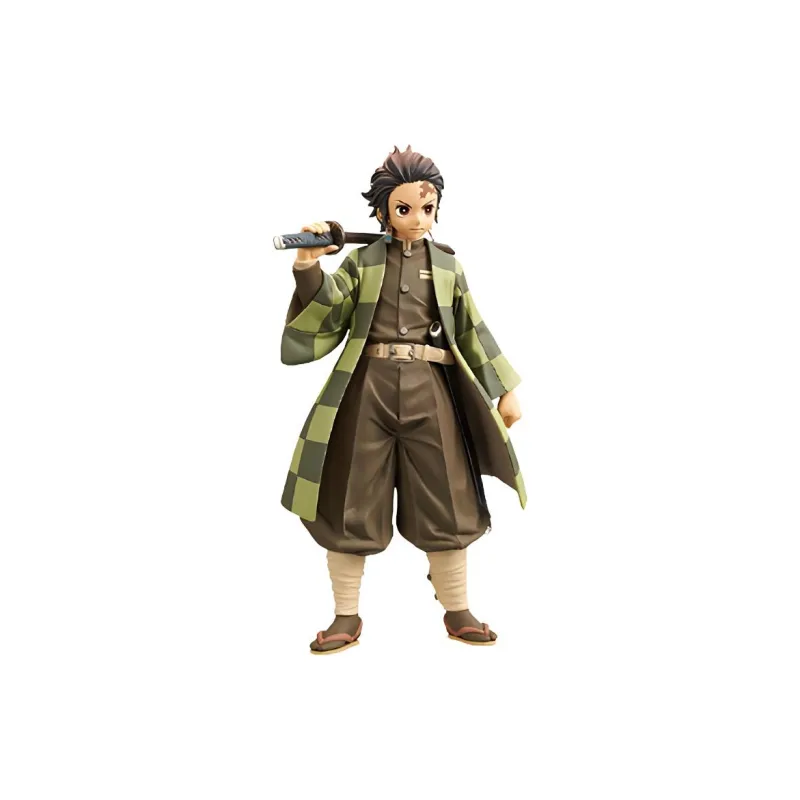 BANPRESTO Glass Factory Demon Slayer  Kimetsu No Yaiba Obi Second Style Tanjiro Kamado Bonus Gifts 15cm-1