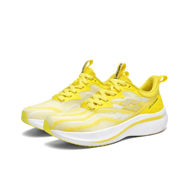 LOTTO Frozen PRO Abrasion Resistant Low Top Running Shoes Men's Yellow White-2