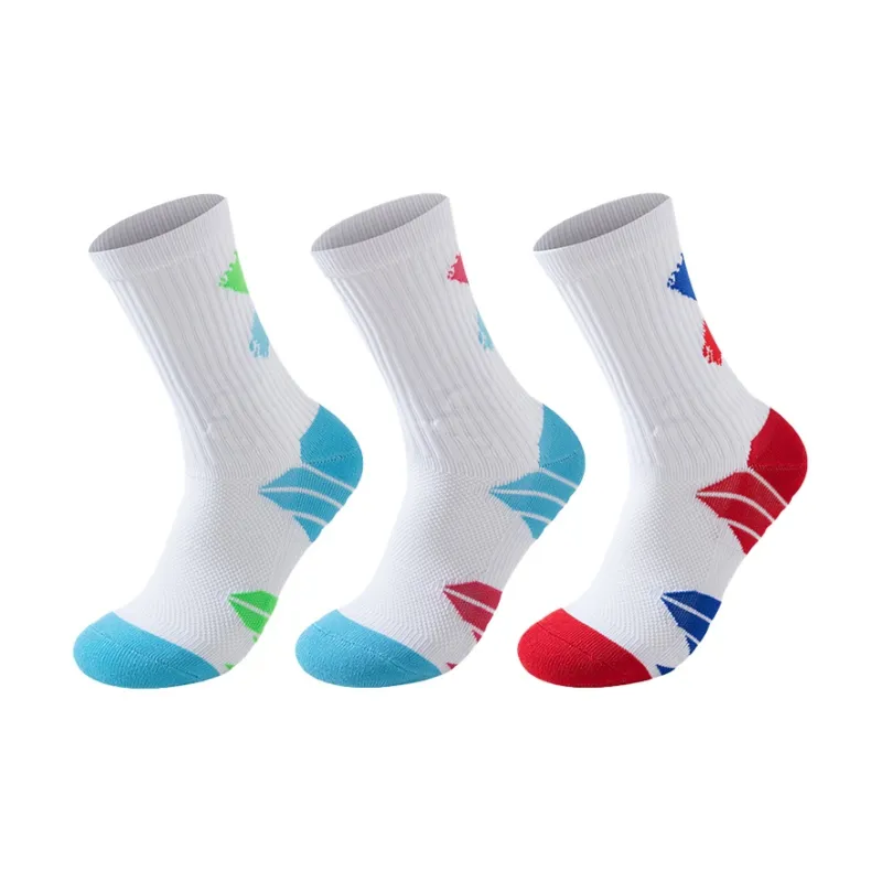 MIIOW Trend Party Series Basketball Socks Unisex 3 Pack-12