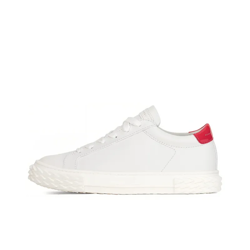 Giuseppe Zanotti/GZ Blabber Low Top Skateboard Shoes Women's White Red-0