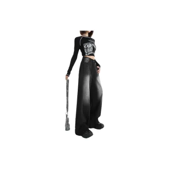 YINLEI Jeans Women's Black Gray
