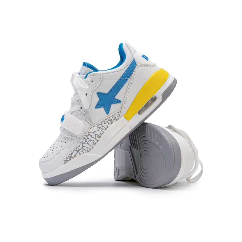 WELKIN&WZWJ Gift Box Set Slip Resistant Low Top Skateboard Shoes Unisex Lunar Yellow-3