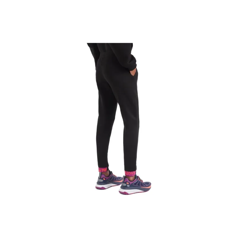 EMPORIO ARMANI EA7 FW24 Knitted Sports Pants Women's Black-2