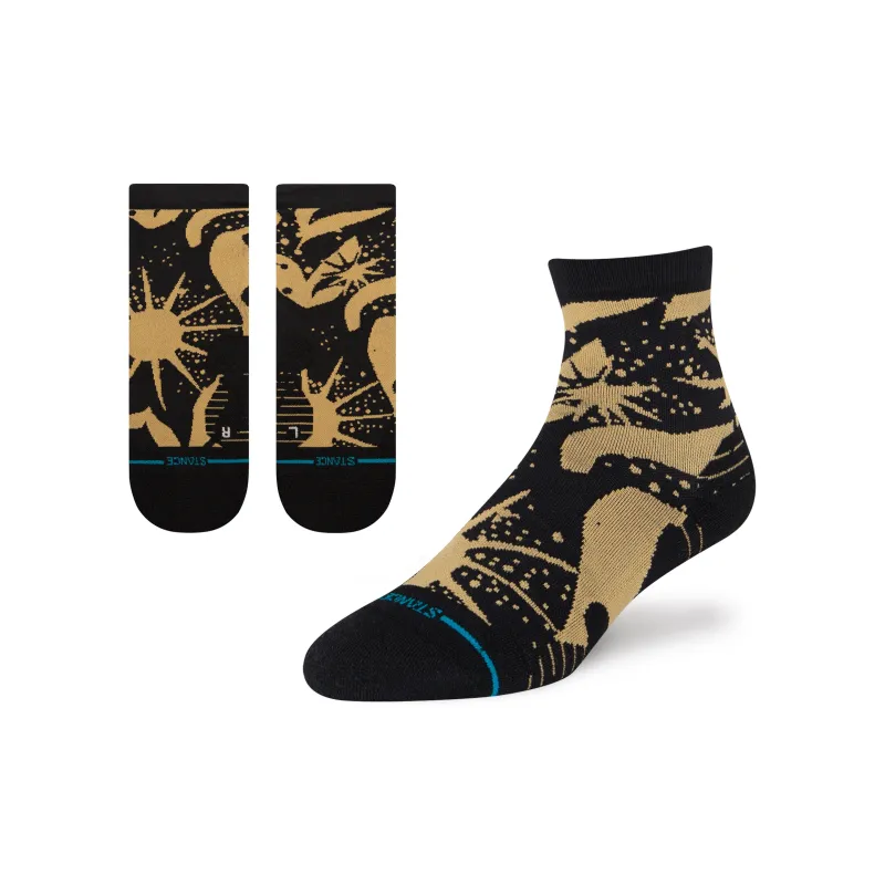Stance Ankle Socks Unisex 1 Pack Black Gold-3