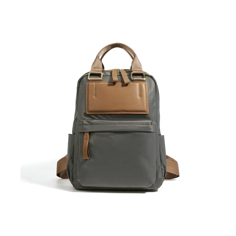 NIUMJ Top Grain Cow Leather Backpack Regular Women's Multicolor-6