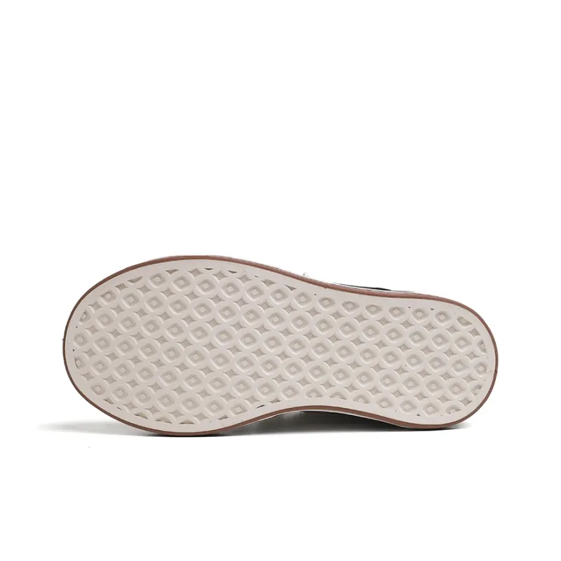 Warrior Non slip Wear resistant Shock Absorption Low Top Skateboard Shoes Women's Beige-4