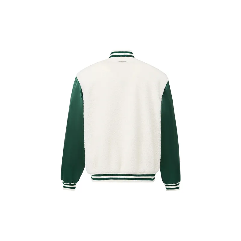 STK SMALL TOWN KID Jackets & Coats Unisex White Green Patchwork-1